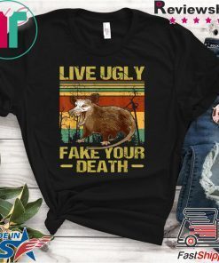 Vintage Live Ugly Fake Your Death Opossum Funny Ugly Cat original T-Shirt