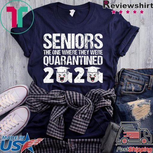 Vintage Seniors The One Where They Were Quarantined 2020 Gift T-Shirts