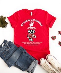 Wisconsin Badgers National Champions 2020 original T-Shirts