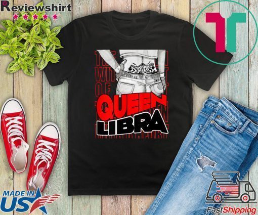 Womens Queen Libra Queen Born As Libra Libra Kawaii Anime Style Gift T-Shirt