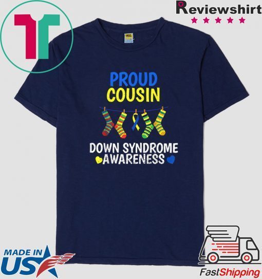 World Down Syndrome Day Costume Cousin Socks Ribbon Gift T-Shirt