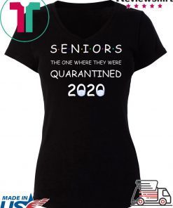 funny Class Of 2020 Graduation Senior Quarantine Gift T-Shirt