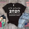 6th Grade Teacher 2020 The One Where They were Quarantined T Shirt Social Distancing Gift T-Shirt