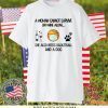 A woman cannot survive on wine alone she also needs basketball and a dog Gift T-Shirt