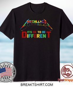 AUTISM METALLICA IT’S OK TOBE DIFFERENT GIFT T-SHIRT