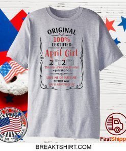 April Girls Birthday 2020 Year When Sh-T Got Real Quarantined Ladies T-Shirt - Quarantine 2020 Birthday Gift T-Shirt