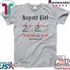 August birthday 2020 the year when shit got real quarantined Gift T-Shirt