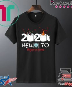 Born in 1950 Birthday Gift Idea 2020 Hello 70 Toilet Paper Birthday Cake Quarantined Social Distancing Classic Gift T-Shirts