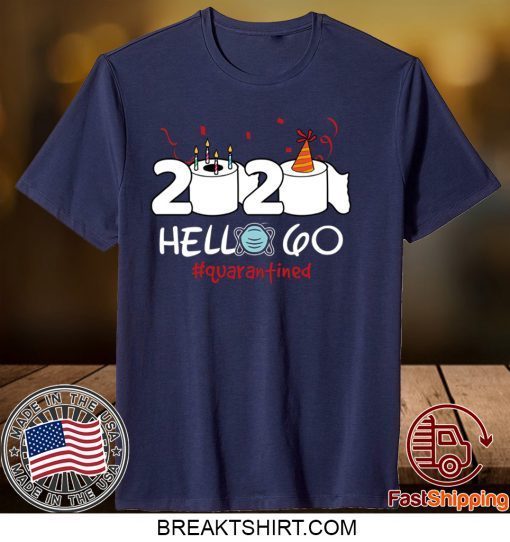 Born in 1960 Birthday Gift Idea 2020 Hello 60 Toilet Paper Birthday Cake Quarantined Social Distancing Gift T-Shirt