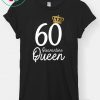 Born in 1960 My 60th Birthday Quarantine Queen Social Distancing Birthday 2020 Gift T-Shirts