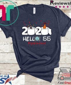 Born in 1965 Birthday Gift Idea 2020 Hello 55 Toilet Paper Birthday Cake Quarantined Social Distancing Classic Gift T-Shirt