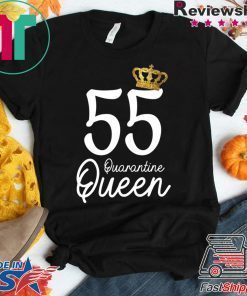 Born in 1965 My 55th Birthday Quarantine Queen Social Distancing Birthday 2020 Gift Shirts