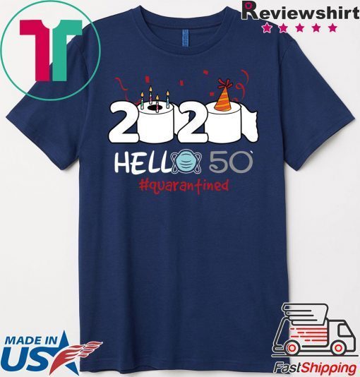 Born in 1970 Birthday Gift Idea 2020 Hello 50 Toilet Paper Birthday Cake Quarantined Social Distancing Classic Gift T-Shirts