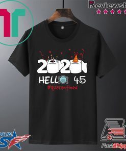 Born in 1975 Birthday Gift Idea 2020 Hello 45 Toilet Paper Birthday Cake Quarantined Social Distancing Classic Gift TShirts