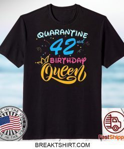 Born in 1978 My 42nd Birthday Queen Quarantine Social Distancing Quarantined Birthday 2020 Gift T-Shirts