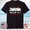 Born in 1980 Birthday Gift Idea 2020 Hello 40 Toilet Paper Birthday Cake Quarantined Social Distancing Tee Shirts