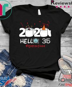 Born in 1985 Birthday Gift Idea 2020 Hello 35 Toilet Paper Birthday Cake Quarantined Social Distancing Classic Gift T-Shirts