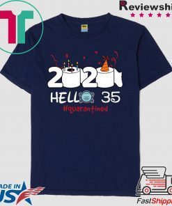 Born in 1985 Birthday Gift Idea 2020 Hello 35 Toilet Paper Birthday Cake Quarantined Social Distancing Classic Gift T-Shirts