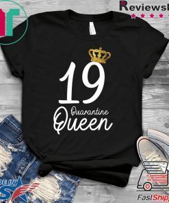 Born in 2001 My 19th Birthday Quarantine Queen Social Distancing Birthday 2020 Gift T-Shirt