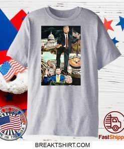 Donald Trump Drain The Swamp American Flag Veteran Gift T-Shirt