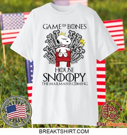 Game of bones house snoopy the mailman is coming Gift T-Shirt