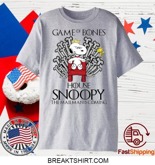 Game of bones house snoopy the mailman is coming Gift T-Shirt