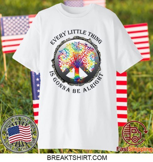 Hippie tree every little thing is gonna be alright Gift T-Shirt