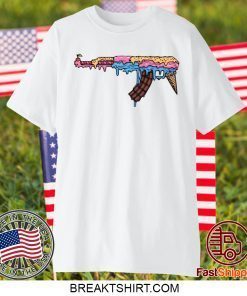 Ice Cream Gun Tee in black Gift T-Shirts