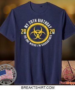 My 20th Birthday 2020 The One Where I'm Quarantined Gift T-Shirt