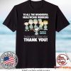 Snoopy Thank You To All The Wonderful Healthcare Workers Gift T-Shirt