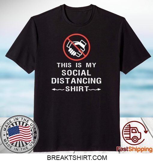 this is my social distancing USA T-Shirts