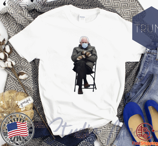 Bernie Sanders Mittens Sitting T-Shirt