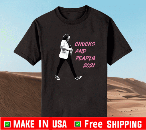 Kamala Harris Converse Chucks and Pearls 2021 T-Shirt