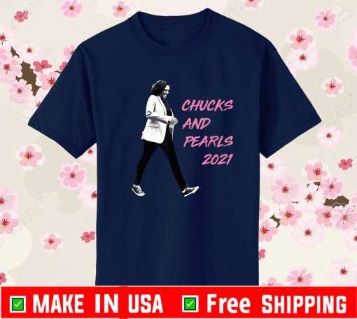 Kamala Harris Converse Chucks and Pearls 2021 T-Shirt
