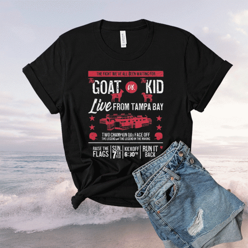 GOAT vs Kid KC and Tampa Bay Football Shirt
