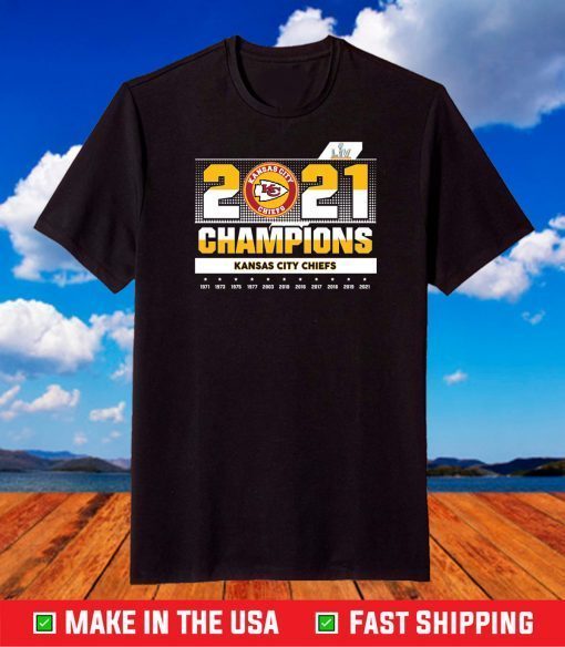 2021 Champions Chiefs, Kansas City Chiefs NFL Sport Football T-Shirt