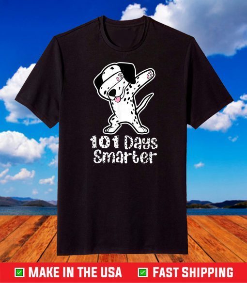 Dalmatian Dabbing Funny Dalmation Dog 101 Days Smarter Gift T-Shirts