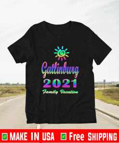 Gatlinburg Best Family Vacation 2021 Spiral Sun Rainbow T-Shirt