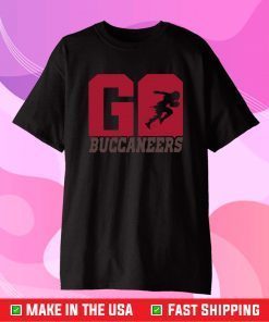 Go Buccaneers Football Player Buccaneers Football T-Shirt, Tampa Bay Buccaneers Super Bowl LIV 2021 Champions Classic T-Shirt