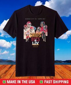 Kansas City Chiefs Vs Tampa Bay Buccaneers Super Bowl LV 2021 T-Shirt