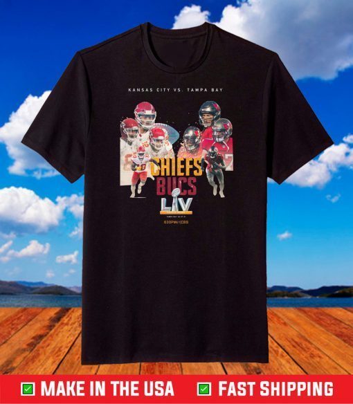 Kansas City Chiefs Vs Tampa Bay Buccaneers Super Bowl LV 2021 T-Shirt