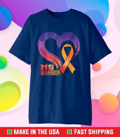 MS Warrior Heart Multiple Sclerosis Awareness Month Classic T-Shirt