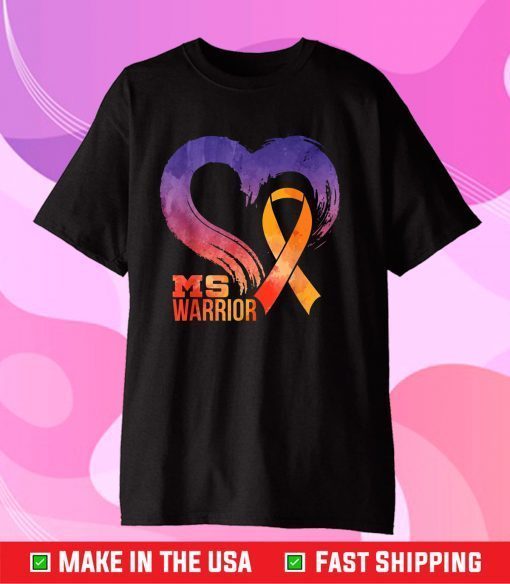 MS Warrior Heart Multiple Sclerosis Awareness Month Classic T-Shirt