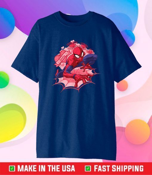 Marvel Spider-Man Hearts Valentine's Day Unisex T-Shirt