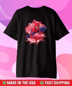 Marvel Spider-Man Hearts Valentine's Day Unisex T-Shirt
