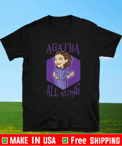 Marvel WandaVision Agatha All Along Purple Portrait Shirt