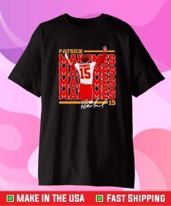 Patrick Mahomes Kansas City Chiefs Signature T Shirt,Chiefs 2021 Super Bowl LIV Champs Classic T-Shirt