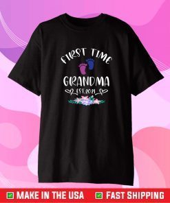 First Time Grandma shirt Promoted to Grandma Est 2021 T-Shirt