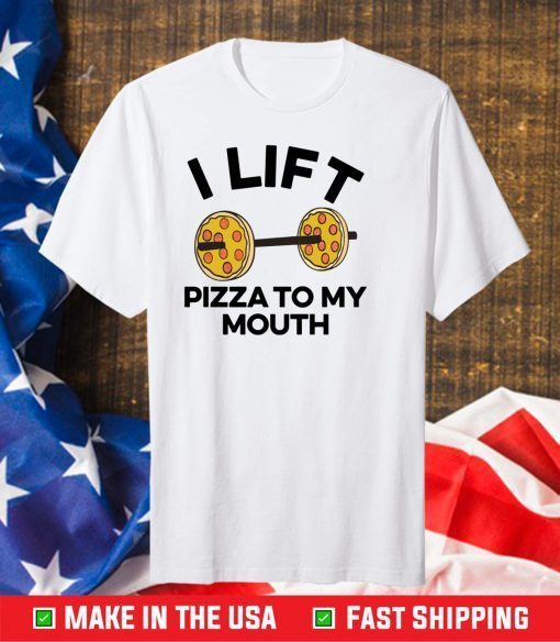 i lift pizza to my Unisex T-Shirt - Image 2