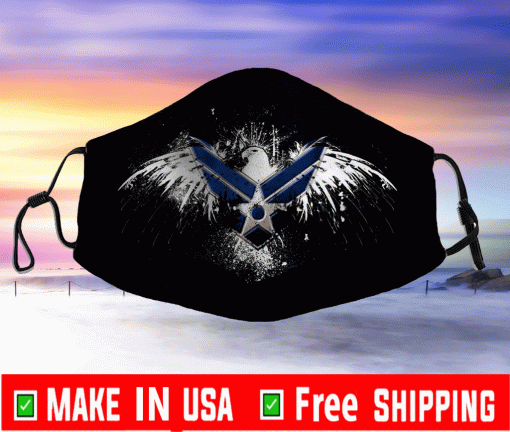 Air Force Logo Face Mask Filter PM 2.5